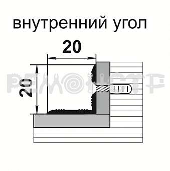 Порог угловой ПУ 05-1 1350мм 089 клен беленый . Фото N2