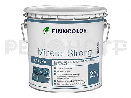 Краска фасадная Финнколор Mineral Strong белая База А 2,7л