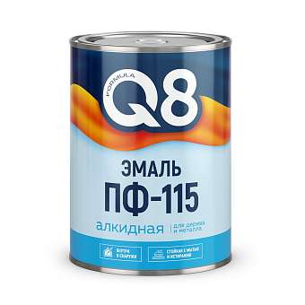 Эмаль Formula Q8 ПФ-115 зеленая 0,9кг 