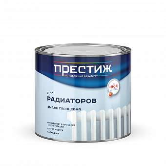Эмаль алкидная для радиатора Престиж белая 1,9кг 