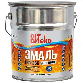 Эмаль Витеко ПФ-266 красно-коричневая 5кг