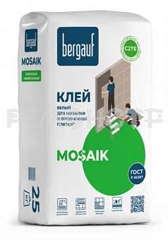 Клей для мозаики и плитки Bergauf Mosaik 25кг