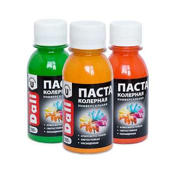 Паста колерная универсальная Рогнеда DALI зеленое яблоко 0,1л