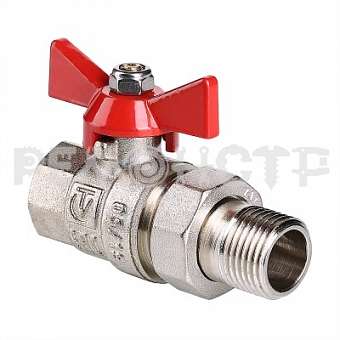 Кран шаровый полусгон (американка) 1' (BASE) VALTEC 