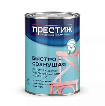 Эмаль акриловая Престиж полуглянцевая  ярко-зеленая 0,9кг  