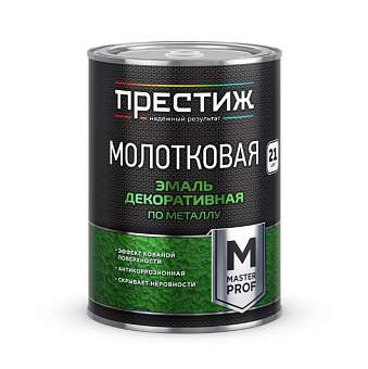 Эмаль молотковая Престиж серебристая 0,8л 