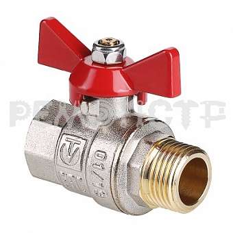 Кран шаровый вн/нар бабочка 3/4' (BASE) VALTEC
