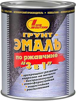 Грунт-эмаль 3в1 НБХ зеленая 3кг  