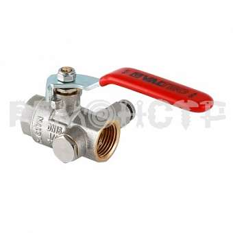 Кран шаровый вн/вн с дренажом и воздухоотводчиком 1/2' (BASE) VALTEC