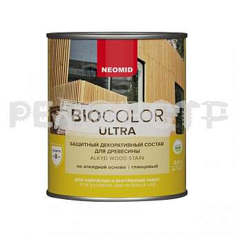 Защитный декоративный состав Неомид Bio Color Ultra орех 0,9л 
