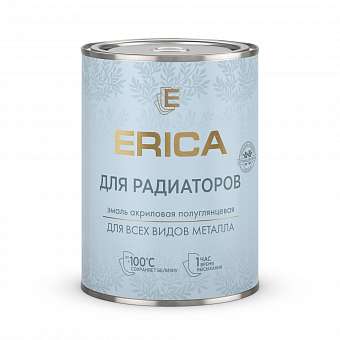 Эмаль акриловая для радиаторов ERICA белая 0,8кг