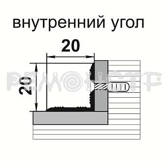 Порог угловой ПУ 05-1 900мм 087 дуб беленый. Фото N2