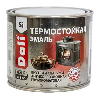 Эмаль термостойкая Рогнеда Dali серебро 0,4л 