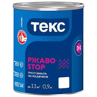 Грунт-эмаль ржавч алкид молот 0,9кг зеленая п/гл РжавоStop ПРОФИ ТЕКС (14/70) П зз ВВЗ