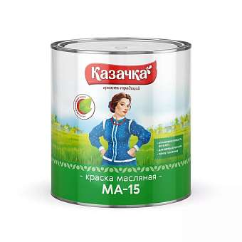 Краска Казачка МА-15 зеленая 2,8кг 