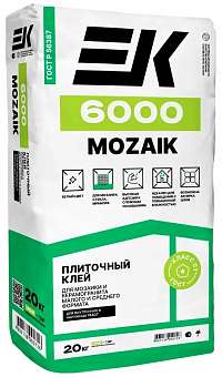 Клей для мозаики ЕК 6000 Mozaik 20 кг