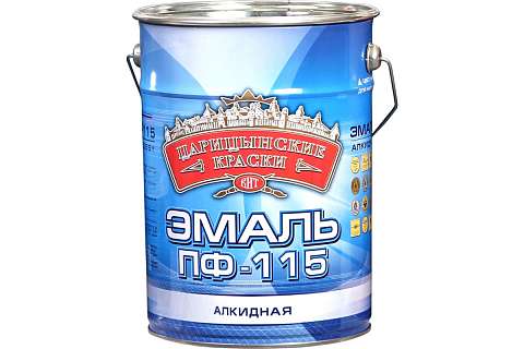 Эмаль Царицынские Краски ПФ-115 белая 10кг 