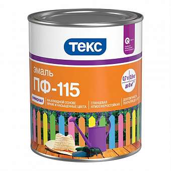 Эмаль пф-115 Текс Универсал синяя 0,9кг 