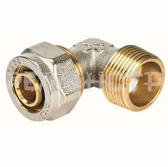 Угольник обжимной с переходом на нар/р 16х1/2' FO431605