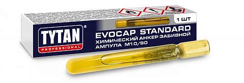 Анкер химический M10/90 Evocap Standart Tytan Professional ампула 10гр. Фото N2