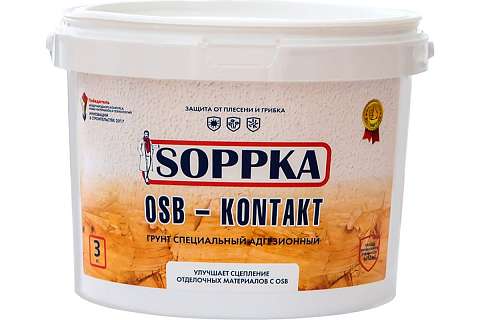 Грунт адгезионный OSB-Kontakt Soppka 3кг 