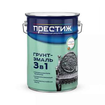 Грунт-эмаль 3в1 Престиж шоколадная 5кг