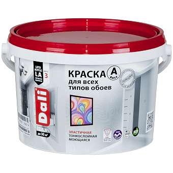 Краска для обоев моющаяся Dali Рогнеда База А 2,5л