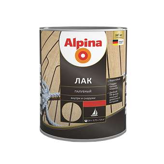 Лак палубный алкидно-уретановый Alpina глянцевый 2,5л 