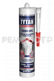 Герметик силиконовый санитарный Tytan professional upg turbo прозрачный 280 мл