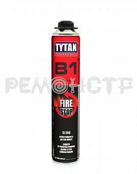 Пена монтажная профессиональная B1 огнеупорная Tytan Professional  750 мл