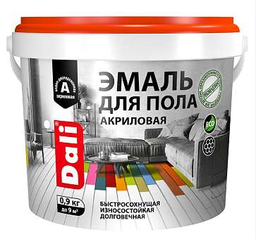 Эмаль акриловая для пола Рогнеда Dali дуб 0,9кг